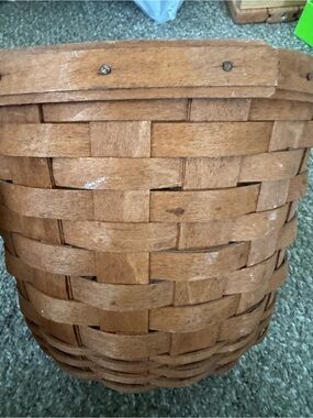 Longaberger 2-Brown Woven baskets
